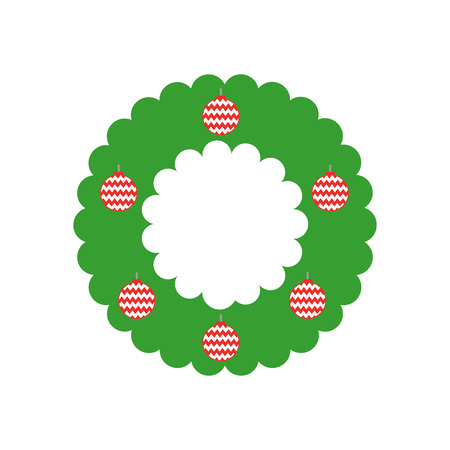 christmas crown isolated icon vector illustration designのイラスト素材