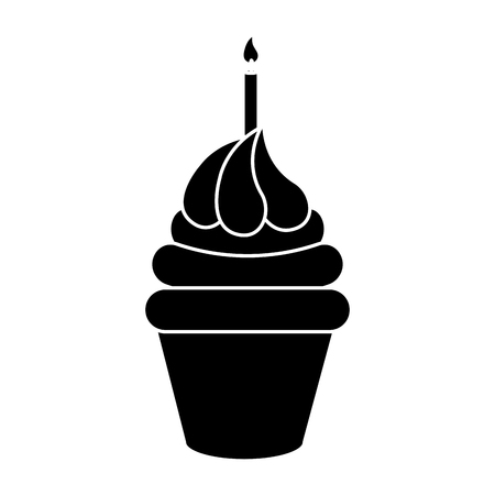 delicious cupcake bakery icon vector illustration designのイラスト素材