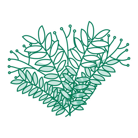 leafs plant decorative icon vector illustration designのイラスト素材