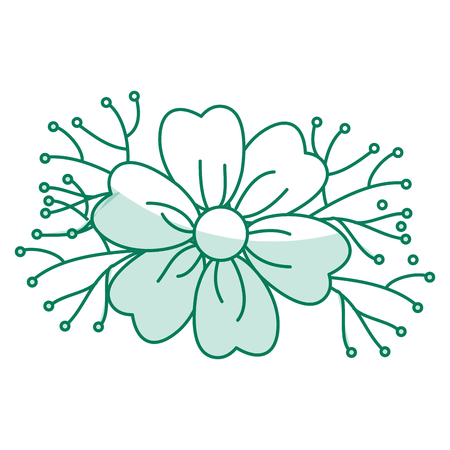 garden flowers decorative icon vector illustration designのイラスト素材