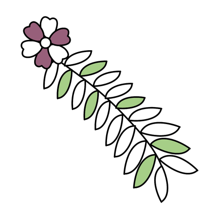 garden flowers decorative icon vector illustration designのイラスト素材