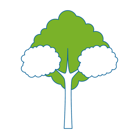 tree icon over white background vector illustrationのイラスト素材