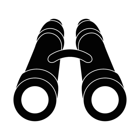 binoculars icon over white background vector illustrationのイラスト素材