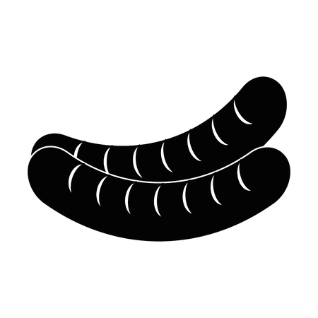 sausages icon over white background vector illustrationのイラスト素材