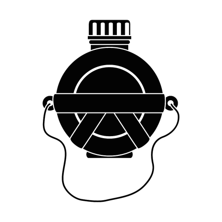 water canteen icon over white background vector illustrationのイラスト素材