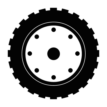 tractor tire isolated icon vector illustration designのイラスト素材