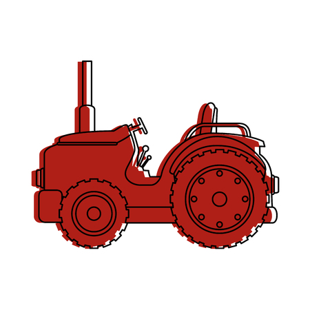 Farm tractor isolated icon vector illustration designのイラスト素材