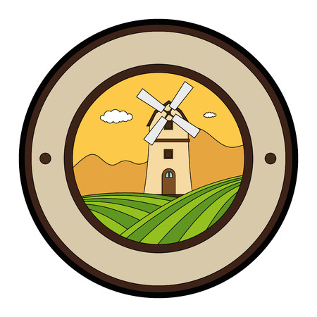 Windmill icon.のイラスト素材