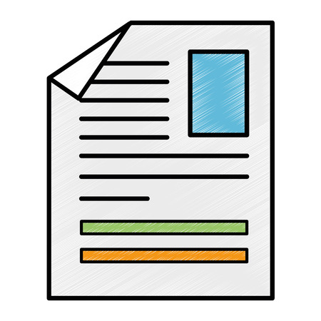 Document paper isolated icon vector illustration designのイラスト素材