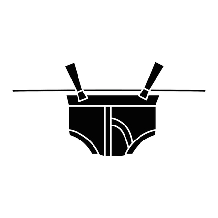 Clean laundry hanging icon vector illustration designのイラスト素材
