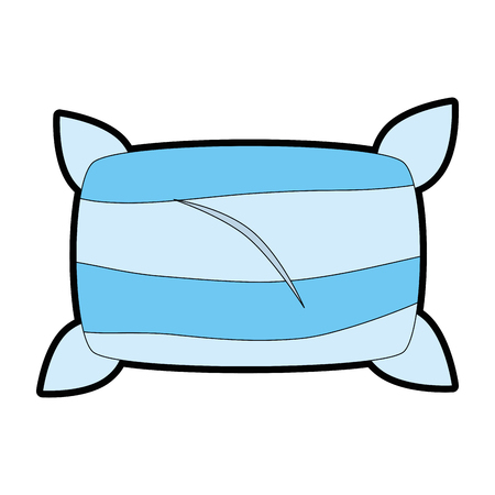 Comfortable pillow isolated icon vector illustration designのイラスト素材