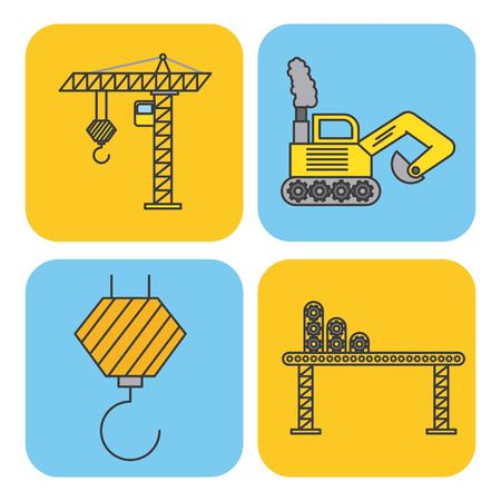 Collection of construction toolsのイラスト素材