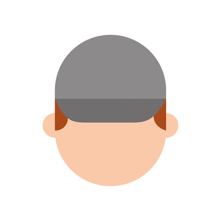 man face with cap cartoon repair character work vector illustrationのイラスト素材