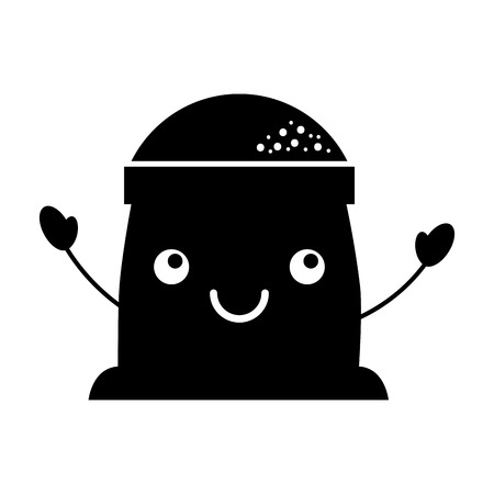 cartoon sack flour bakery image vector illustrationのイラスト素材