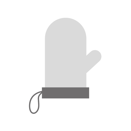 glove potholder kitchen baking icon in on white background vector illustrationのイラスト素材
