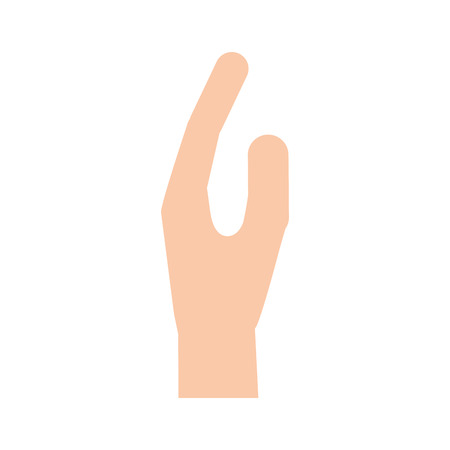 human hand medical heart support gesture icon vector illustrationのイラスト素材