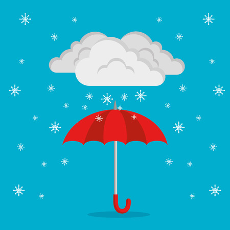 winter weather forecast concept vector illustration graphic designのイラスト素材