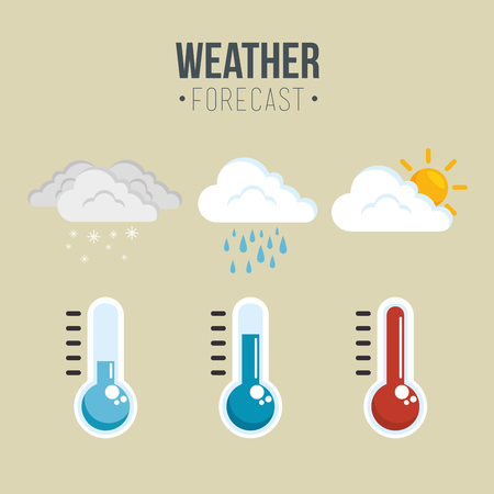 weather forecast concept vector illustration graphic designのイラスト素材