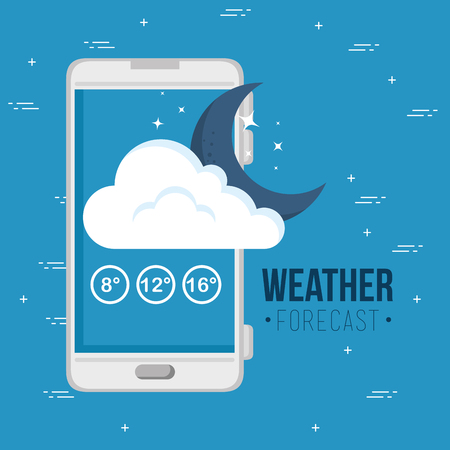 weather forecast application vector illustration graphic designのイラスト素材