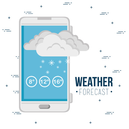 weather forecast application vector illustration graphic designのイラスト素材