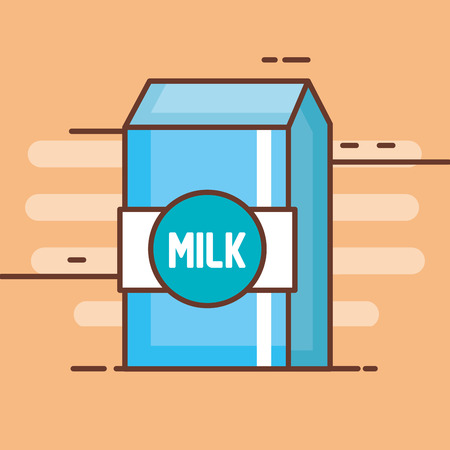 milk box isolated icon vector illustration designのイラスト素材
