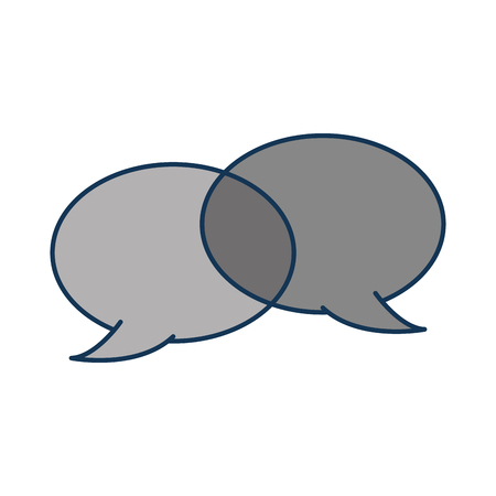 speech bubbles chat comment message talk vector illustrationのイラスト素材