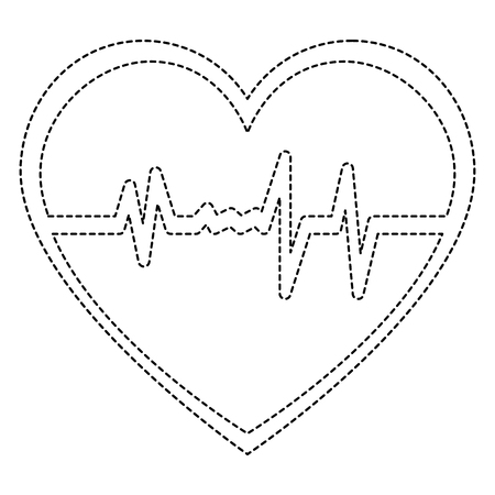 heart cardio isolated icon vector illustration designのイラスト素材