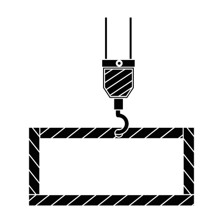 construction board hanging icon vector illustration designのイラスト素材