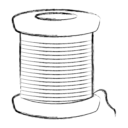 sewing thread tubes icon vector illustration designのイラスト素材