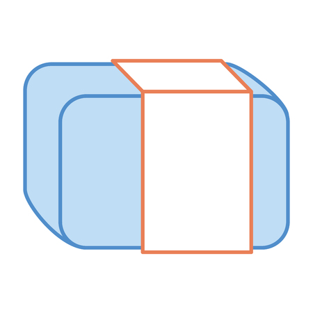 eraser school isolated icon vector illustration designのイラスト素材