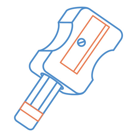 sharpenner school with pencil vector illustration designのイラスト素材