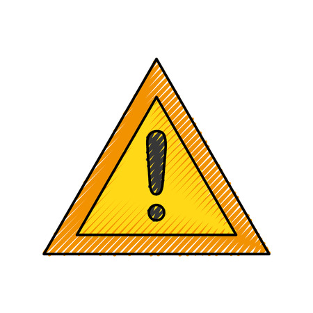 signal warning alert under construction concept vector illustrationのイラスト素材