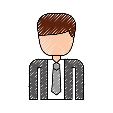 construction portrait worker man with helmet character vector illustrationのイラスト素材