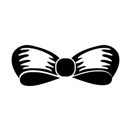 ribbon bow girl decoration ornament icon vector illustrationのイラスト素材