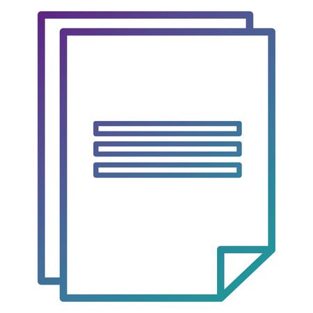 document paper isolated icon vector illustration designのイラスト素材