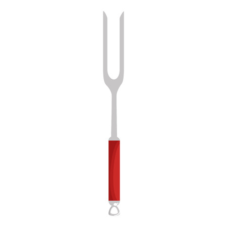 fork grill kitchen cutlery icon vector illustration designのイラスト素材