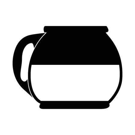 coffee teapot kitchen isolated icon vector illustration designのイラスト素材