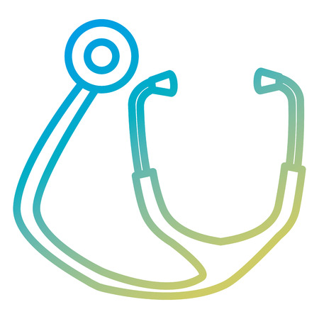 stethoscope medical isolated icon vector illustration designのイラスト素材