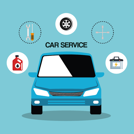 mechanic car service icons vector illustration designのイラスト素材