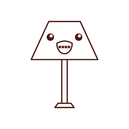 lamp furniture light electric decoration equipment vector illustrationのイラスト素材