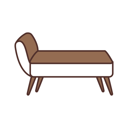 sofa divan or couch elegant furniture icon style interior vector illustrationのイラスト素材