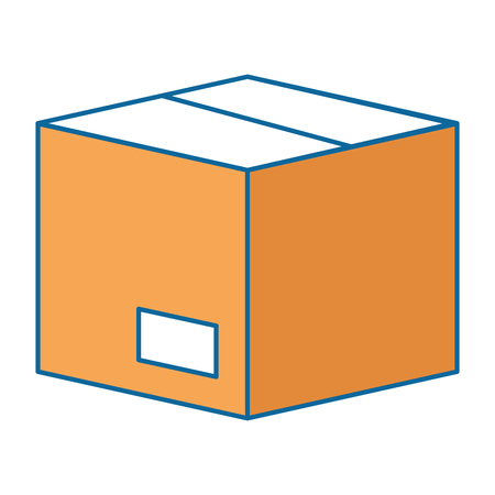 box carton isolated icon vector illustration designのイラスト素材