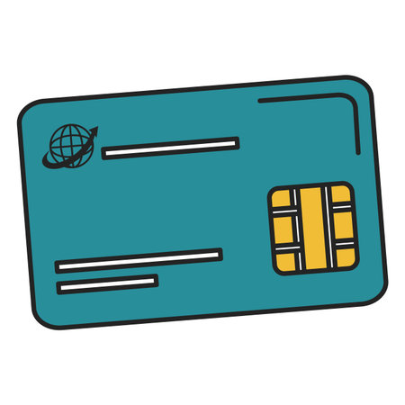 credit card isolated icon vector illustration designのイラスト素材