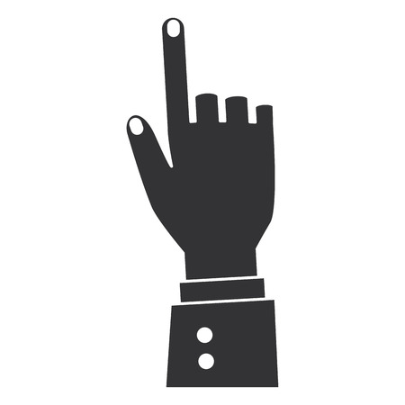 human hand touching icon vector illustration designのイラスト素材
