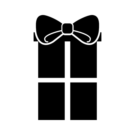 Gift box with bow illustration.のイラスト素材