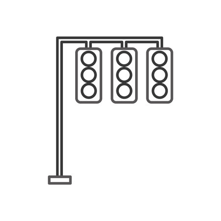 Traffic lights electric equipment control.のイラスト素材