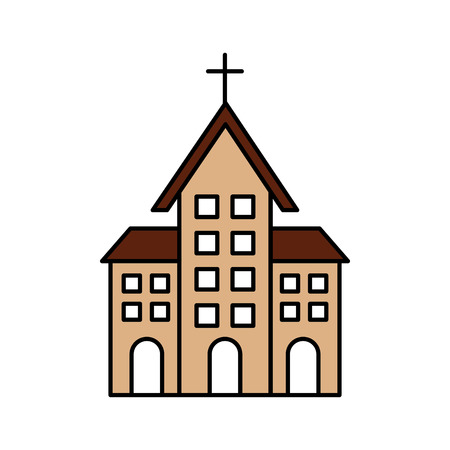 Church building christian religion architecture.のイラスト素材