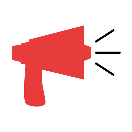 megaphone audio isolated icon vector illustration designのイラスト素材