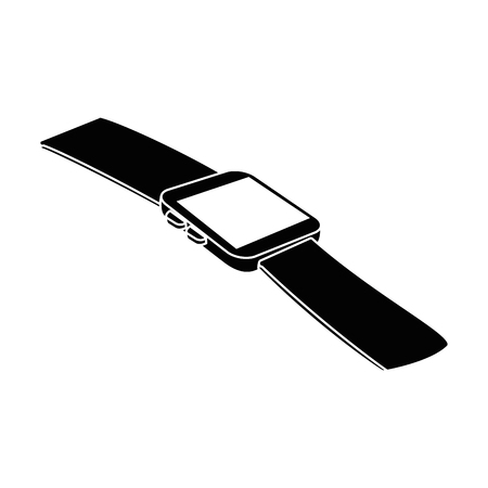 wristwatch clock isolated icon vector illustration designのイラスト素材