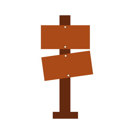 wooden blank warning sign board vector illustrationのイラスト素材